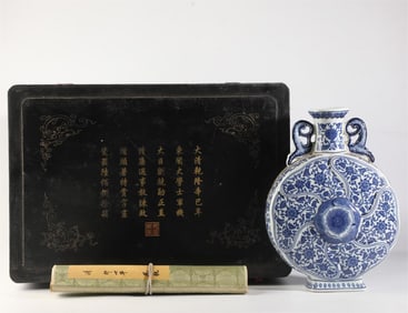 A Qing Dynasty Qianlong imperial minister Lang Shining tribute painting