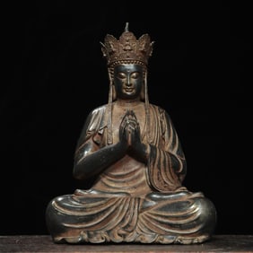 A piece of copper clay of the Golden King Bodhisattva