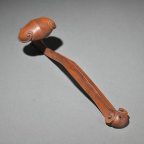 A piece of Republic of China boxwood scholar's wishful ornament