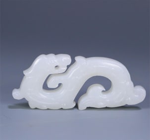 A piece of Hetian jade dragon bi