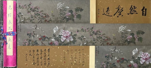 A floral handscroll of Guangxu