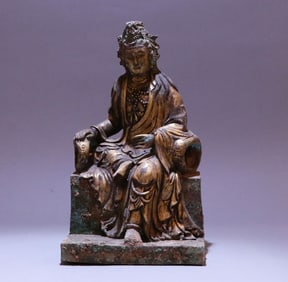 A bronze gilt Buddha statue of the Northern Wei Dynasty