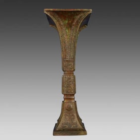 A bronze square flower of the Western Zhou Dynasty