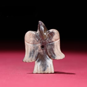 A piece of Hetian jade full of phoenix birds