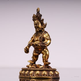 A bronze gilt Buddha statue