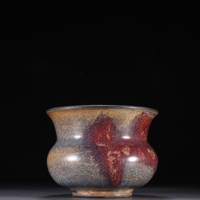 A piece of Jun kiln slag bucket from the Song Dynasty
