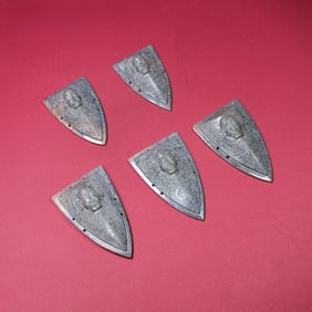 A piece of the Shang and Zhou dynasties of the pit copper Qin soil Qin gray leather inlay