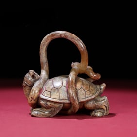 A piece of Hetian Yusheng pit is full of Qin Xuanwu small ornaments