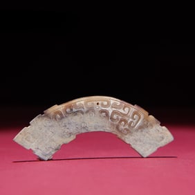 A piece of Hetian jade full of Qin jade Huang