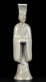 A piece of Hetian jade civil official maid of the Han Dynasty