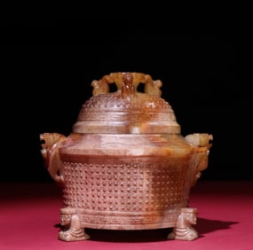 A piece of the Han Dynasty's Tuqin Red Qin Jade Noble Gu Wen Kaoru