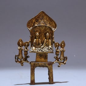 A piece of Northern Wei Dynasty bronze gilt Buddha of the Northern Wei Dynasty