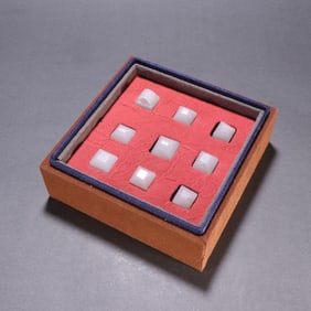 A set of Hetian jade seals