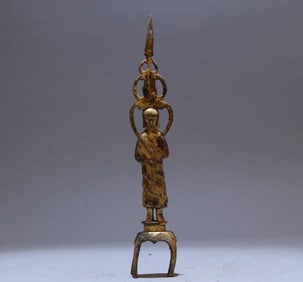 A bronze gilt Buddha statue of the Northern Wei Dynasty