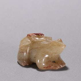 A piece of Gogu Hetian jade frog