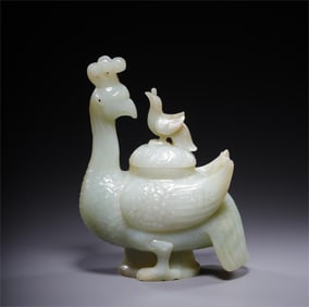 A piece of Hetian Yufengzun from the Qing Dynasty