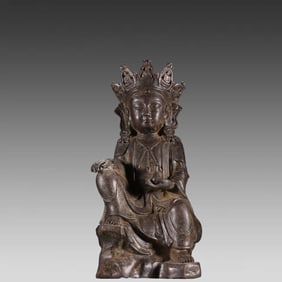 A bronze fetus Guanyin Bodhisattva of the Ming Dynasty