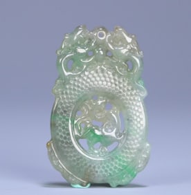 An old jade dragon brand from the Qing Dynasty