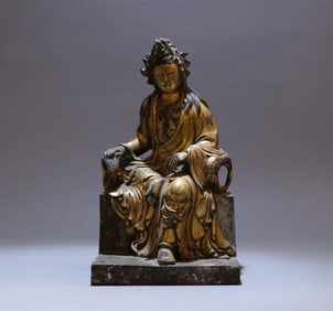 A bronze gilt Buddha statue of the Northern Wei Dynasty