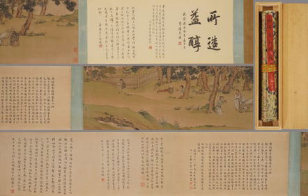A painting of Qiu Ying's figures