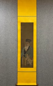 A portrait of Tang Yin's immortal Weng on silk