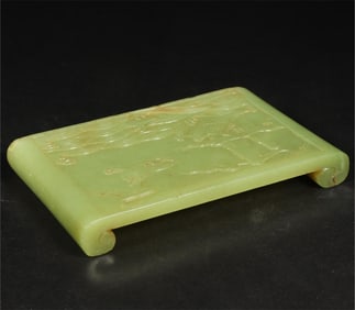 A fine Hetian topaz mirage ink bed