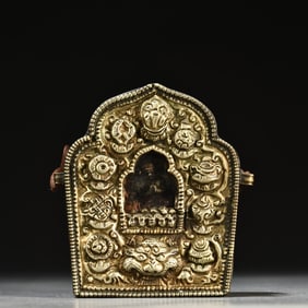 A beautiful old Tibetan Karma black box