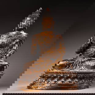 An all-bronze high-relief carved statue of Shakyamuni Buddha in gold: An all-bronze high-relief carved statue of Shakyamuni Buddha in gold SIZE: (The Dimensions Of All Batches Are Manually Measured.If You Need More Detailed Information, Please Contact Our Customer Servi