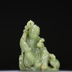 A Qing Dynasty Hetian Huangyu Xi's love goose ornament