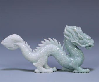 A beautiful natural jade dragon ornament