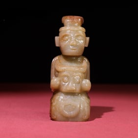 A piece of exquisite Manqin jade nobles