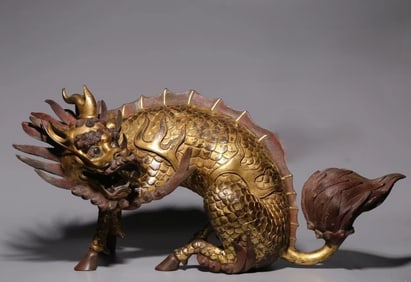 A piece of a mythical beast of the Qing Dynasty
