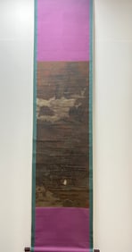 A delicate portrait of Wang Ximeng's landscape figures