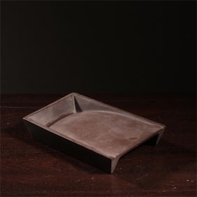 A piece of the Qing Dynasty's end stone copy inkstone