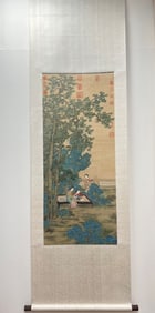A picture scroll of Qiu Ying's Tongyin ladies