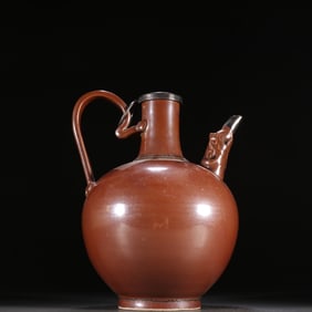 A beautiful Dingyao purple Dingzhi pot
