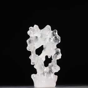 A beautiful crystal mountain ornament