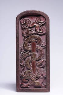 A piece of exquisite wood carving lacquered gold Taoist wind and thunder token: Exquisite wood carved lacquered gold Taoist wind and thunder tokens SIZE: L:12.2cm W:5cm T:3cm W:222g (The Dimensions Of All Batches Are Manually Measured.If You Need More Detailed Information, Please