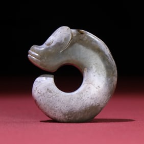 A fine piece of ancient jade pigron