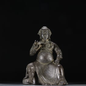 A bronze statue of Guan Gong from the Qing Dynasty