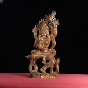 A beautiful Hetian jade carving ornament