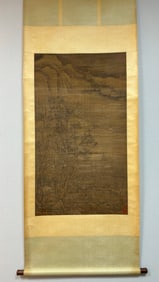 A painting of Li Cheng's landscape on silk