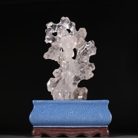 A beautiful crystal shanzi bonsai ornament