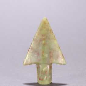 A river-ground jade sword head of Hongshan culture