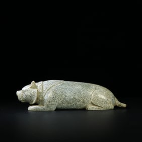 A piece of exquisite old Hetian jade