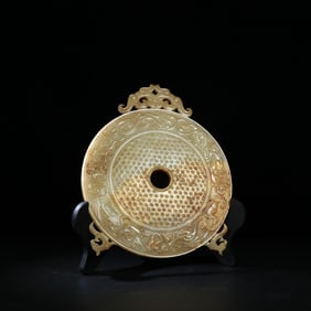 A beautiful old Hetian jade seed jade