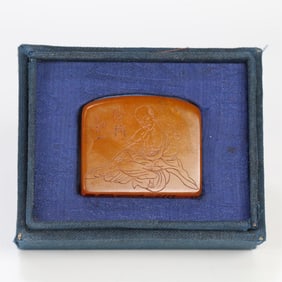 A seal of Master Hongyi's Tian Huangshi Arhat pattern