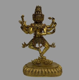 A beautiful bronze gilt Buddha mother