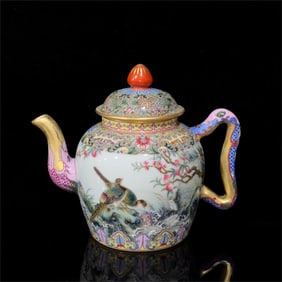 A Qing Dynasty Qianlong year Gu Yuexuan Fushou Bian Jin Ji Fushou inscription poem Tongjing dragon