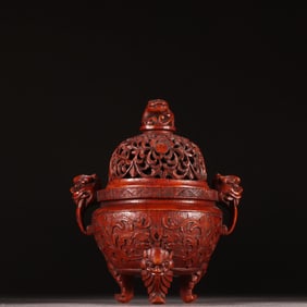 A beautiful bamboo carved animal ear aroma diffuser